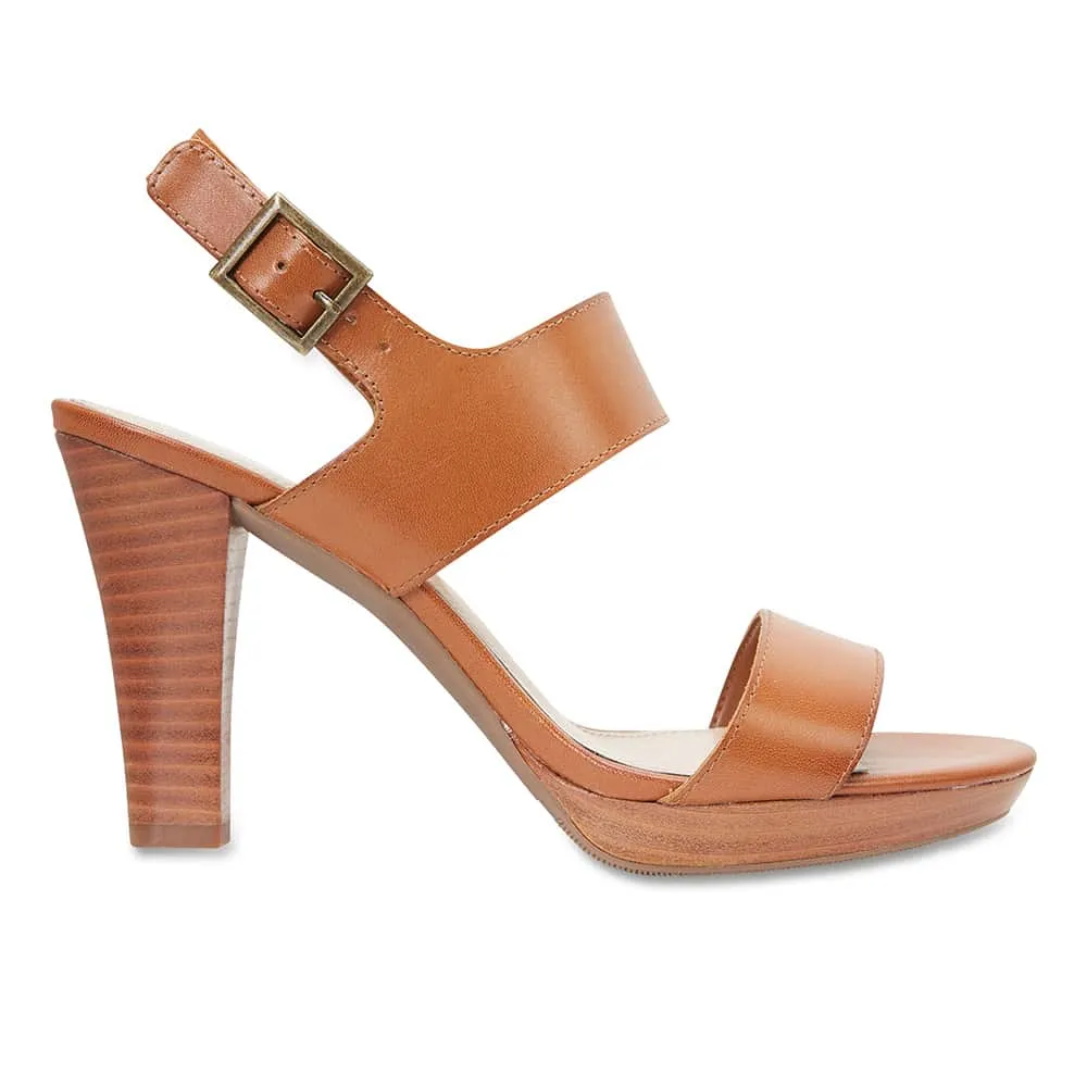 Coco Heel in Cognac Leather
