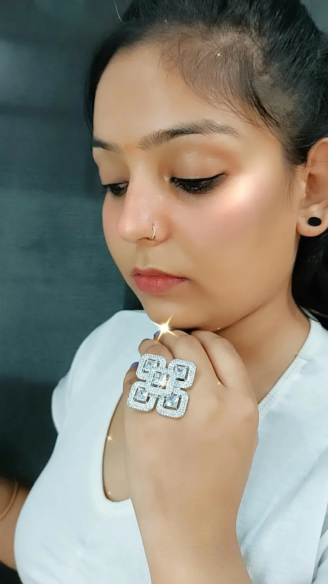 Cora Cocktail Adjustable Ring