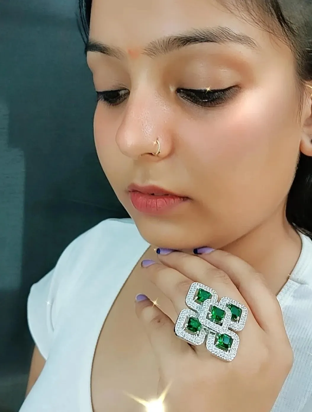 Cora Cocktail Adjustable Ring
