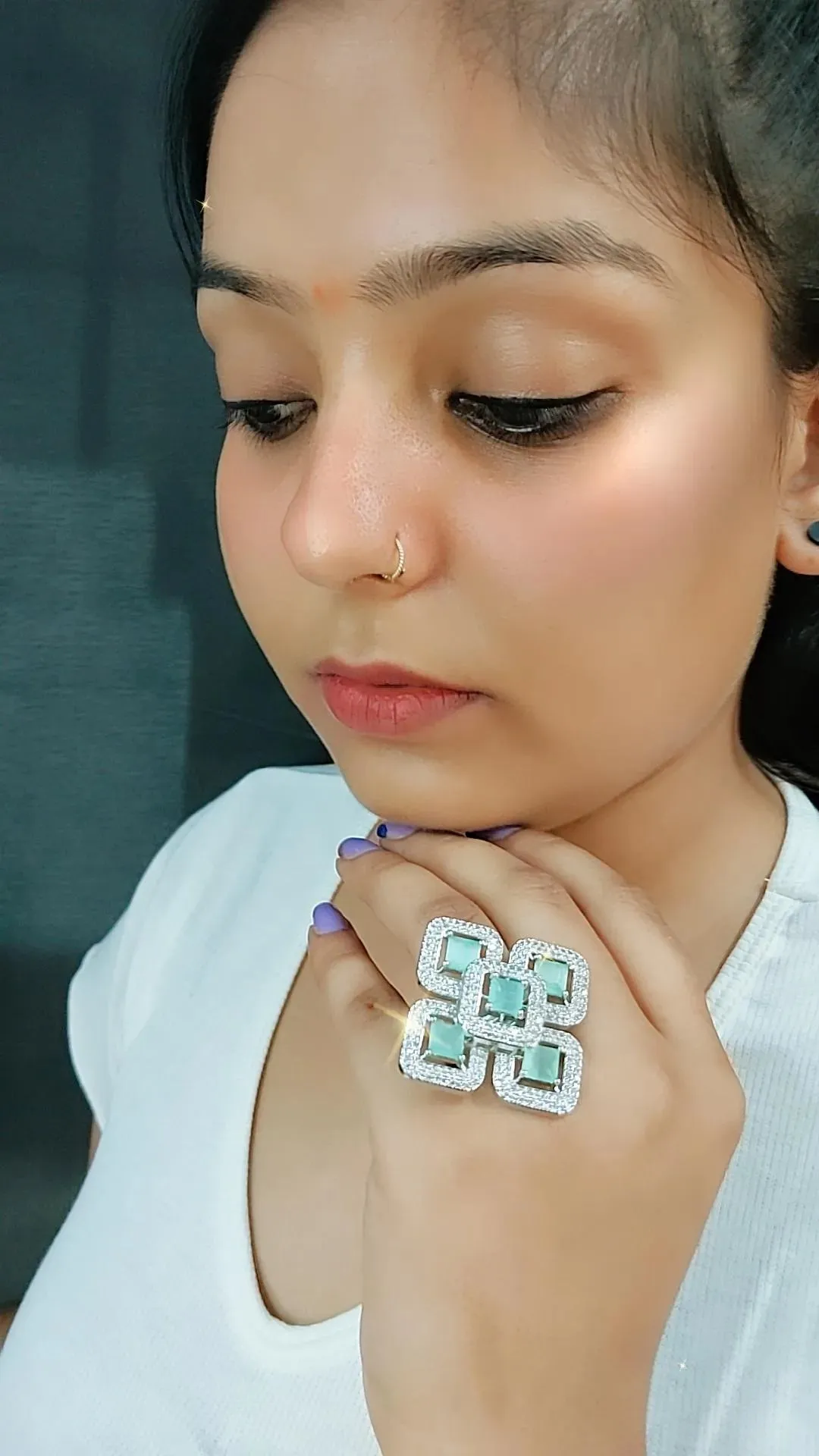 Cora Cocktail Adjustable Ring