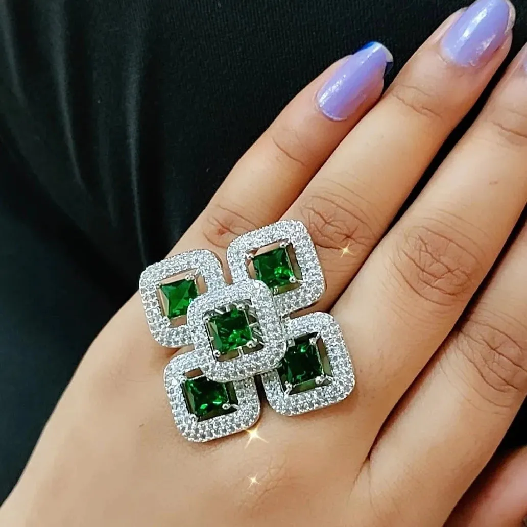 Cora Cocktail Adjustable Ring
