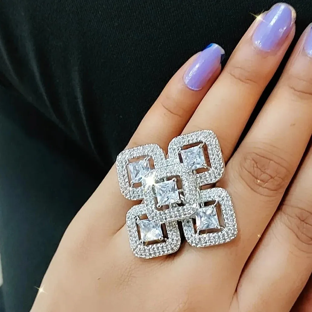 Cora Cocktail Adjustable Ring