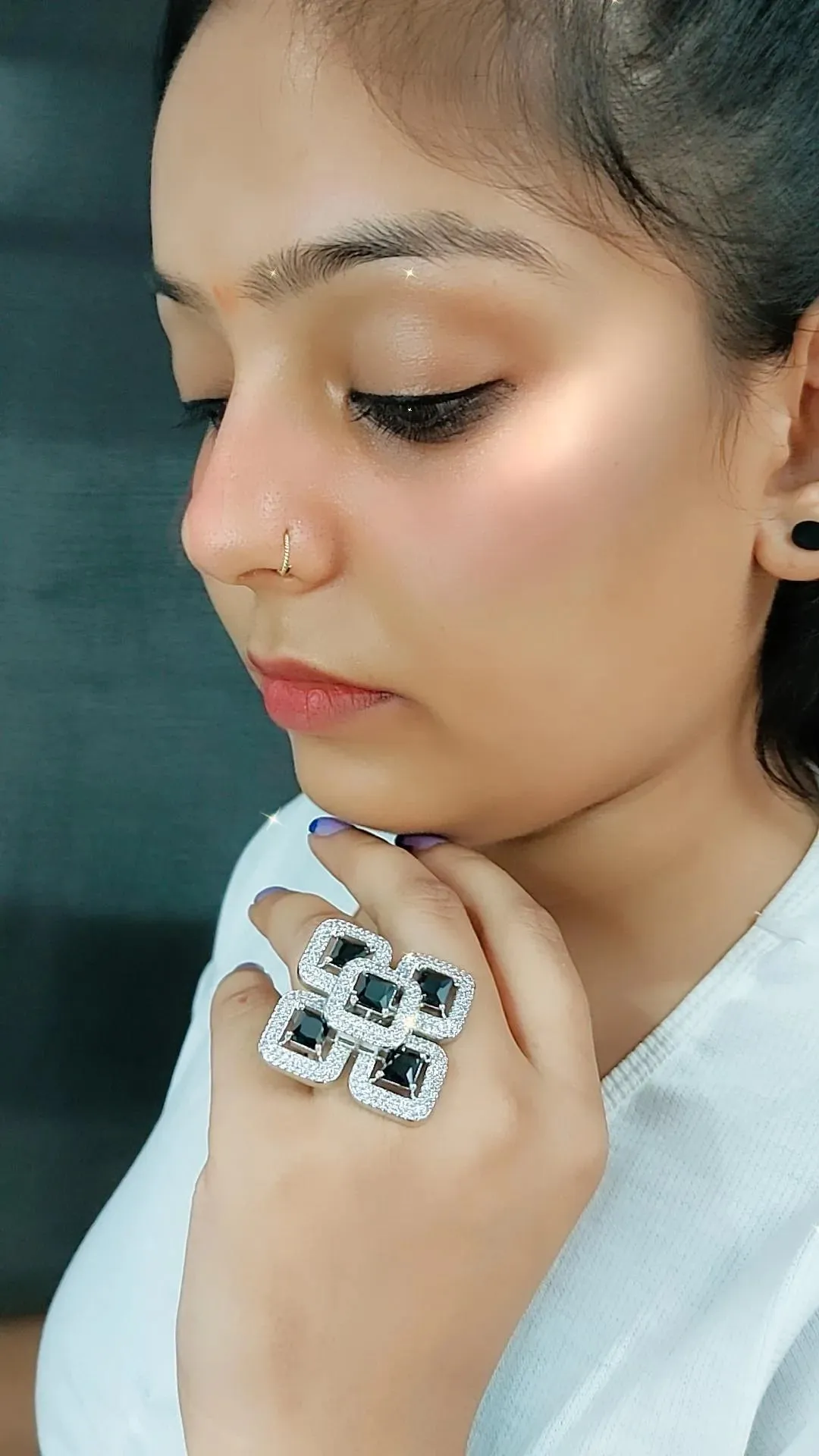Cora Cocktail Adjustable Ring