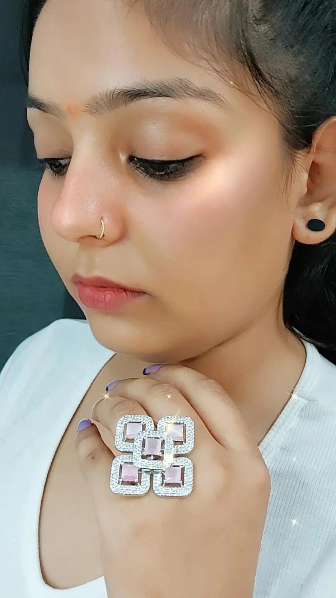 Cora Cocktail Adjustable Ring