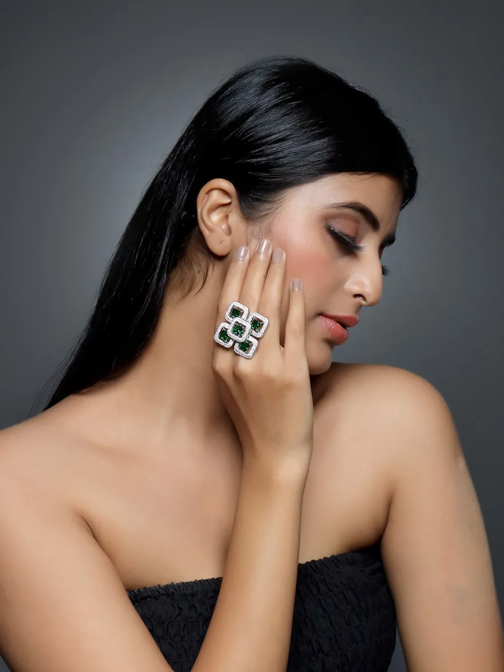 Cora Cocktail Adjustable Ring