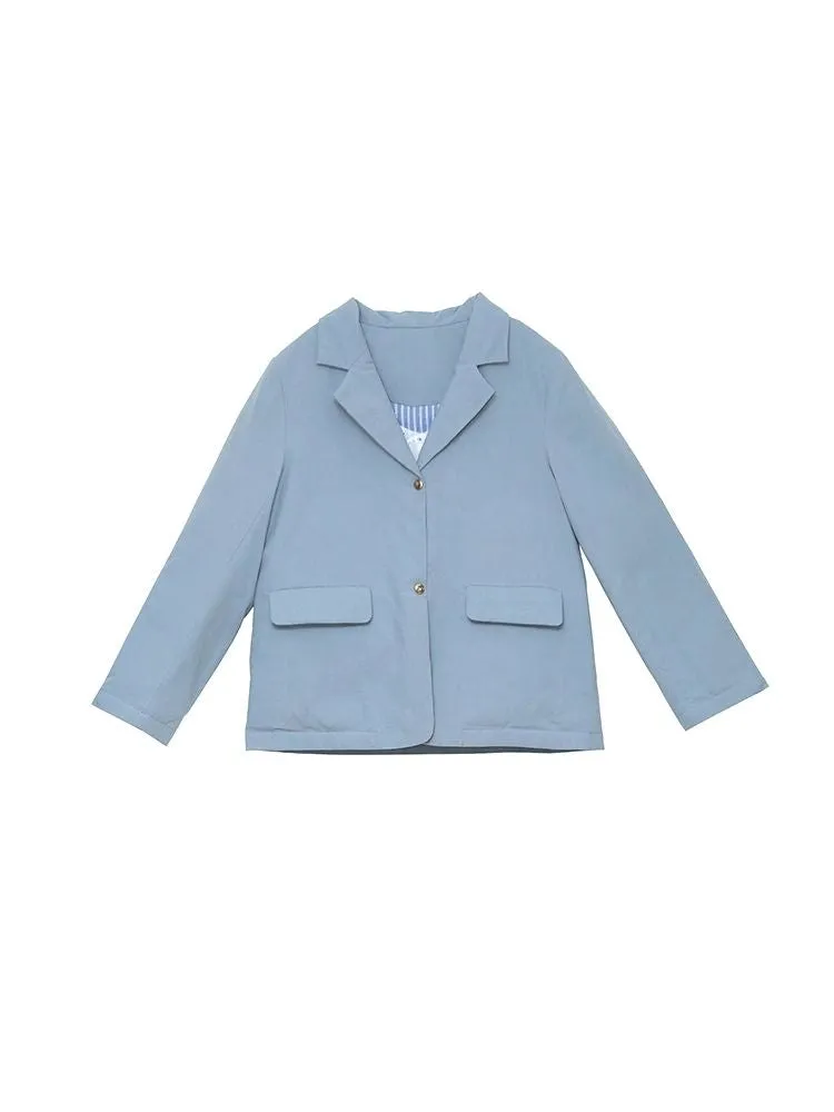 Cotton and linen down suit【s0000005942】