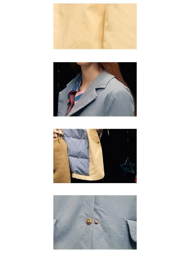 Cotton and linen down suit【s0000005942】