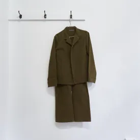 cotton drill open jacket suit