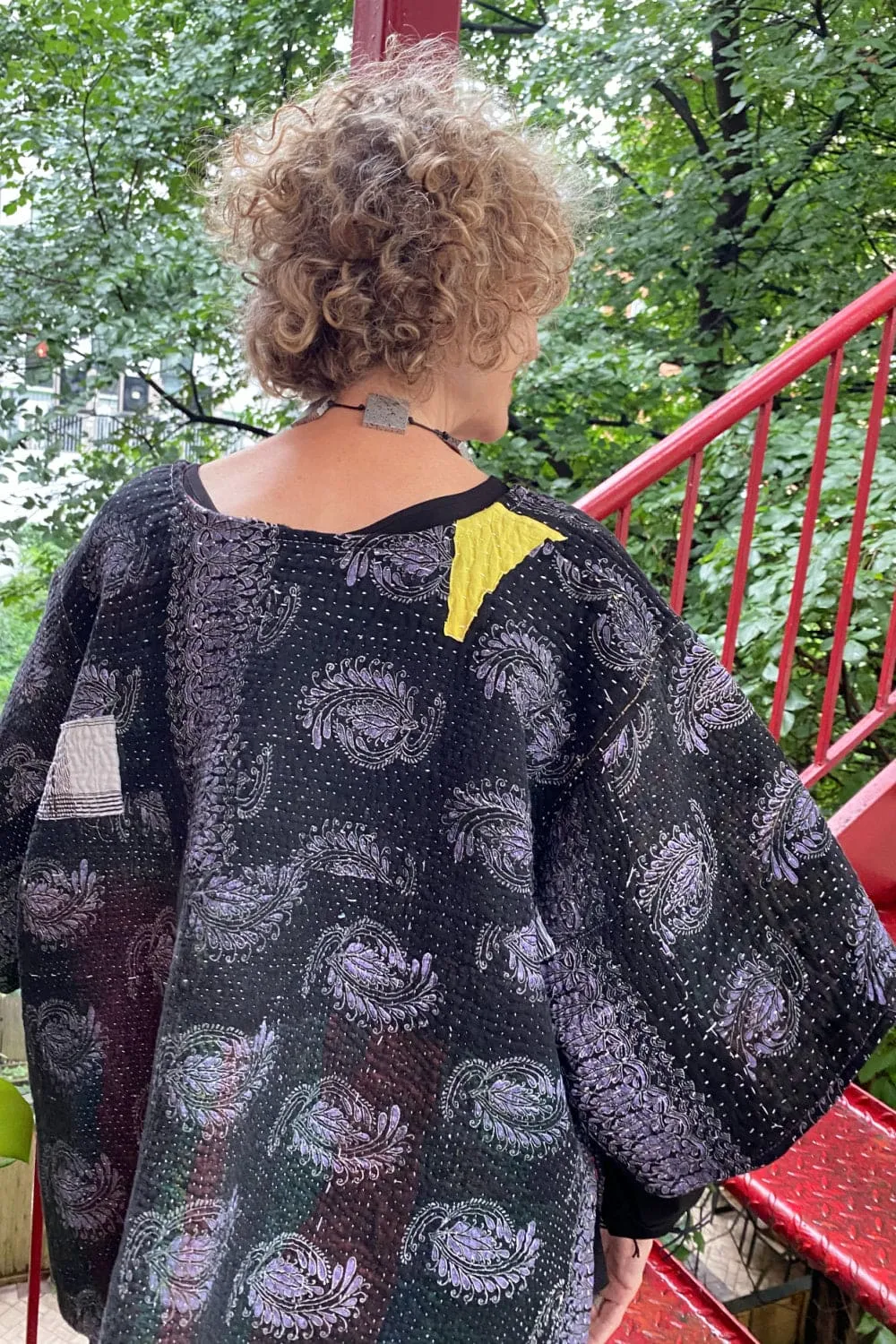 Cotton Kantha Stitch Pullover