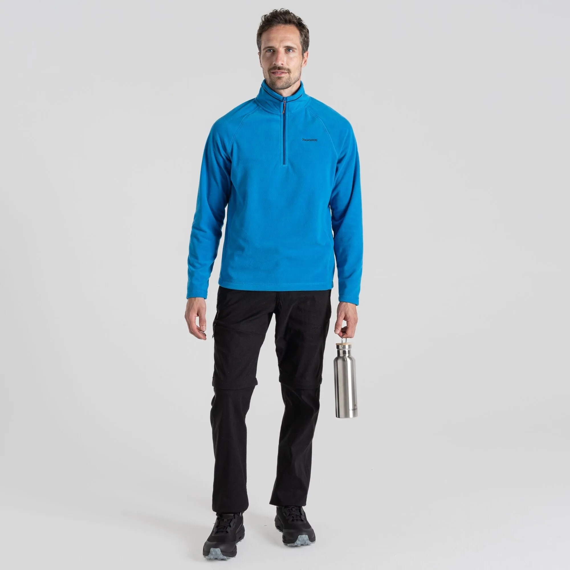 Craghoppers Mens Corey Half-Zip Fleece-BLUE