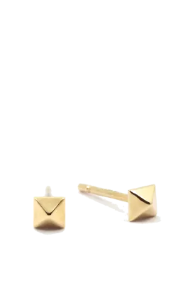 Debbie Pyramid Spike Stud Earrings