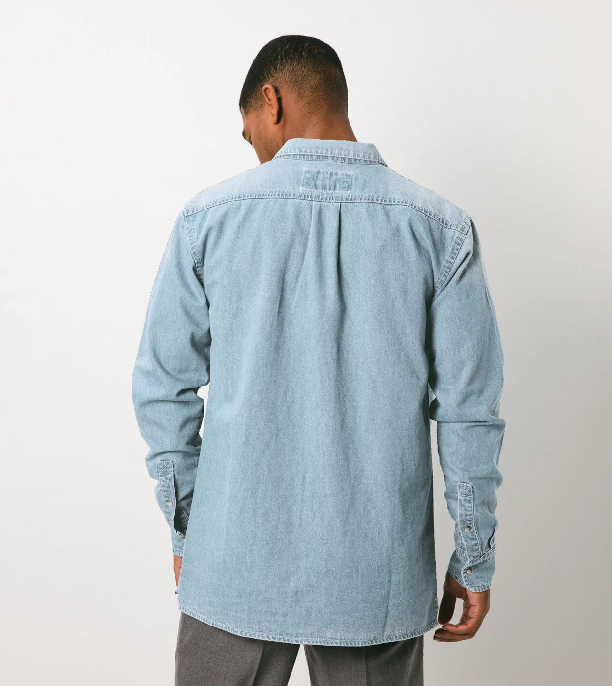 Denim LS Shirt Blaze Blue