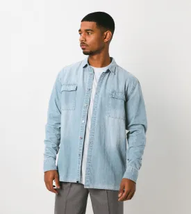 Denim LS Shirt Blaze Blue