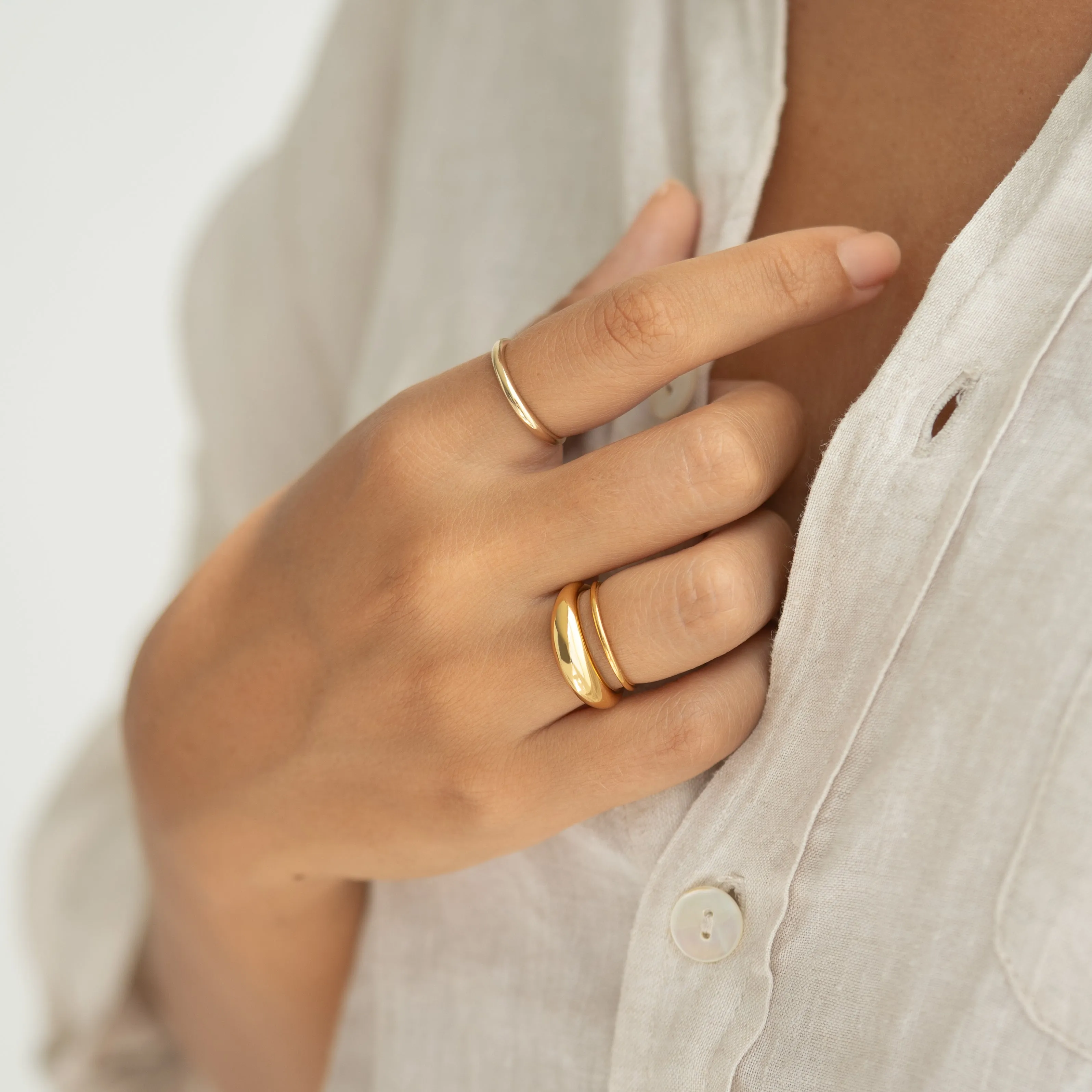 Arielle Elegant Dome-Shaped Statement Ring