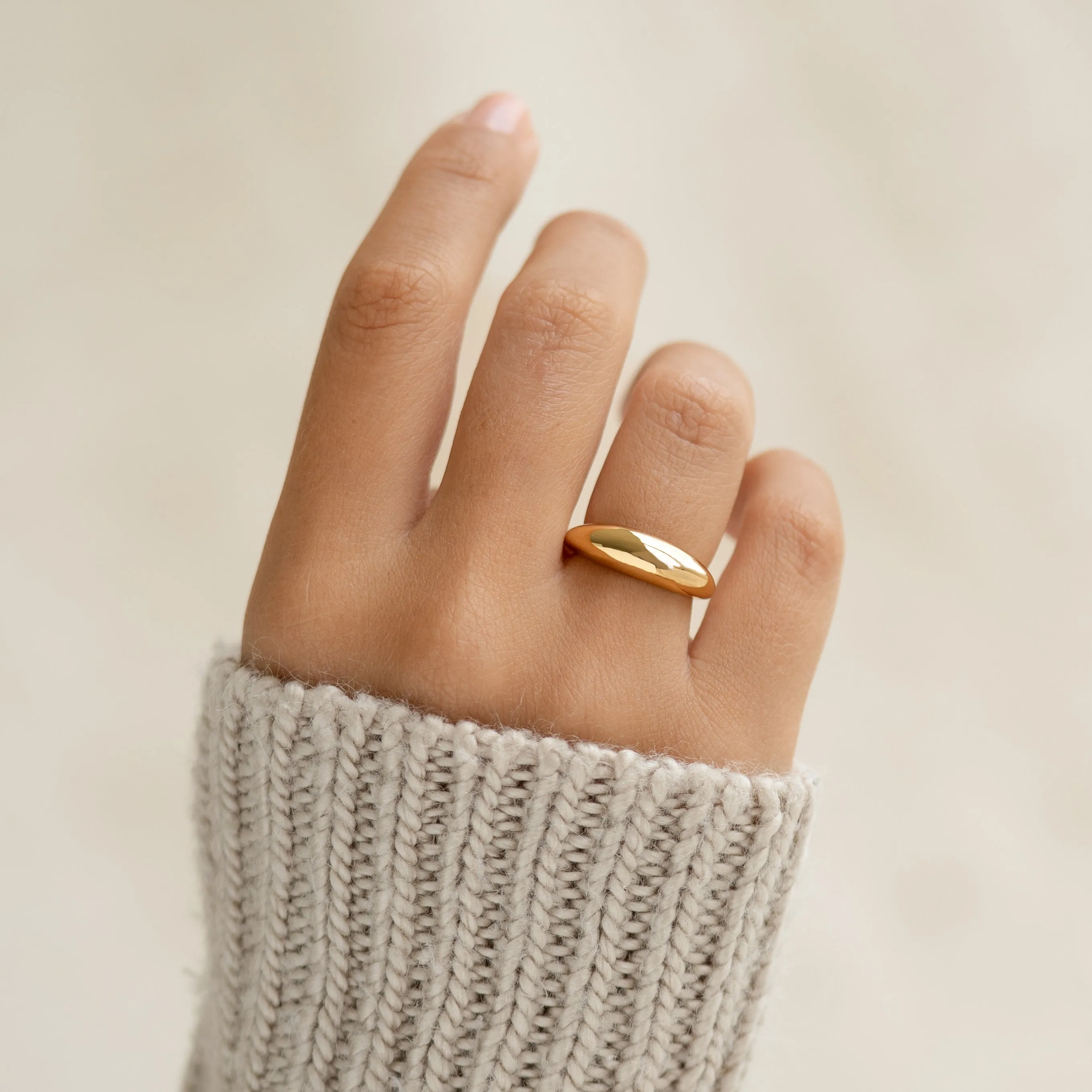 Arielle Elegant Dome-Shaped Statement Ring