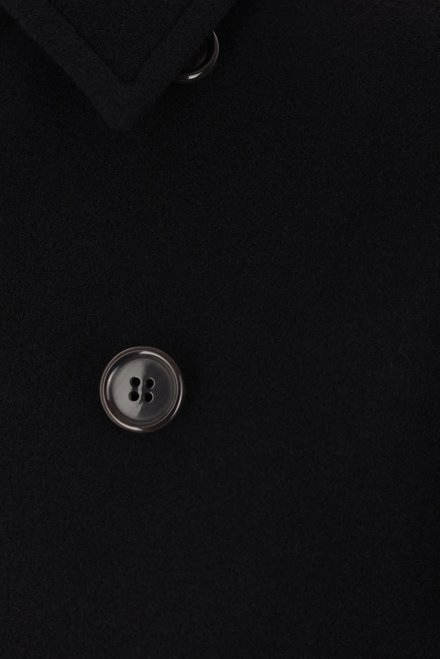 double-breasted wool coat