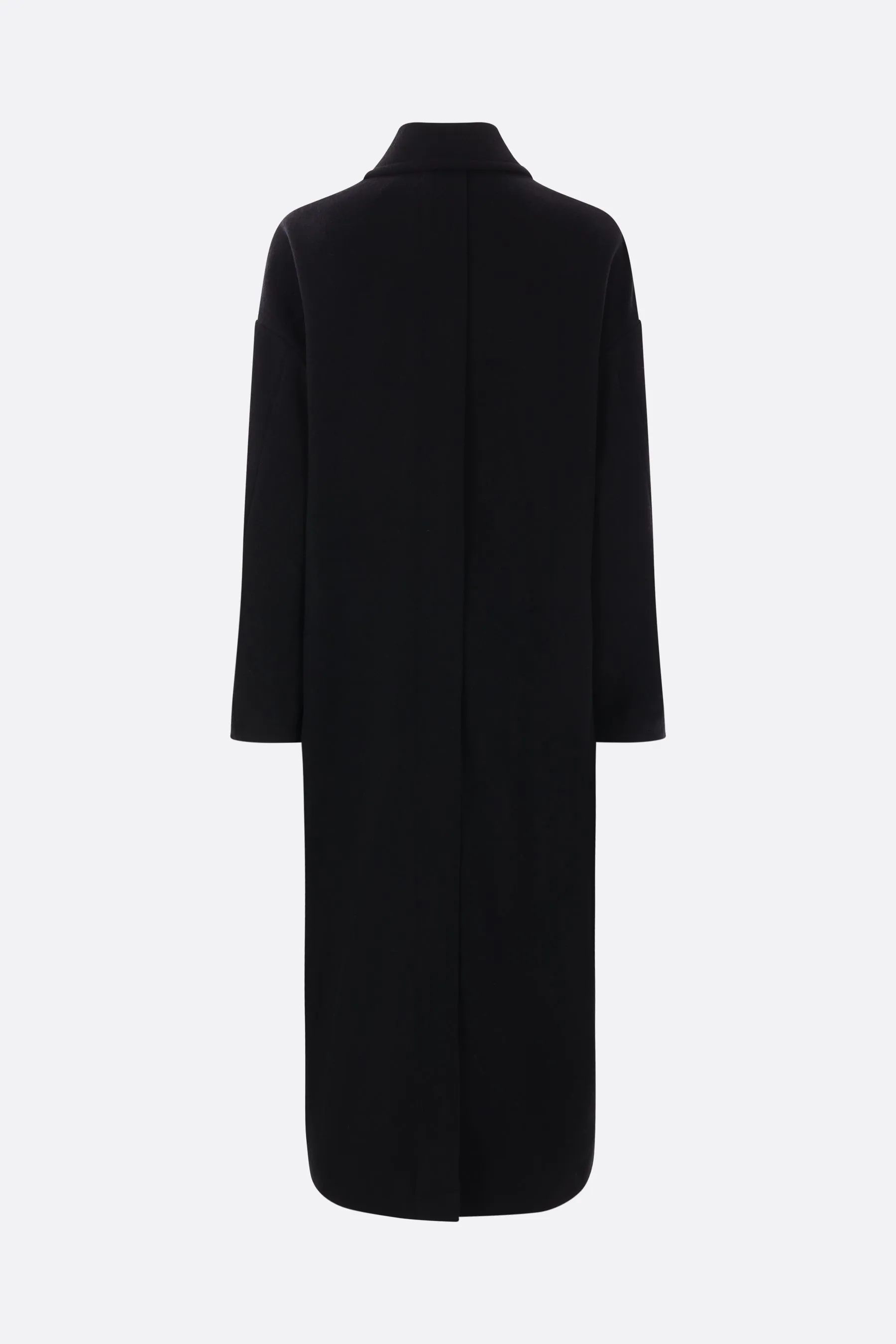 double-breasted wool coat