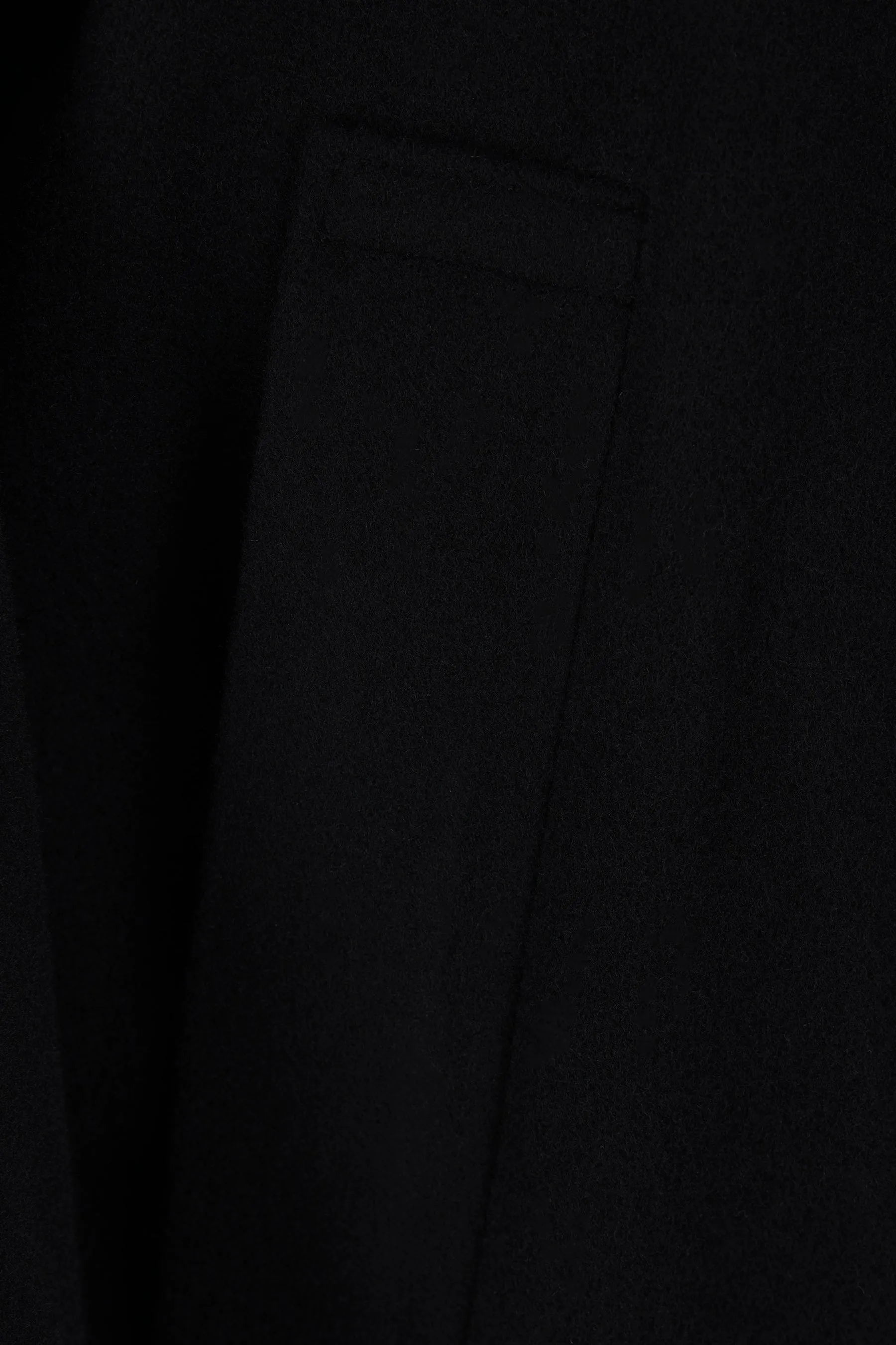 double-breasted wool coat