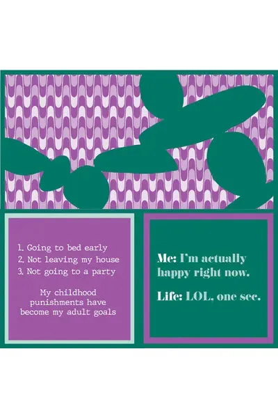 Double Side Cocktail Napkin - Life LOL