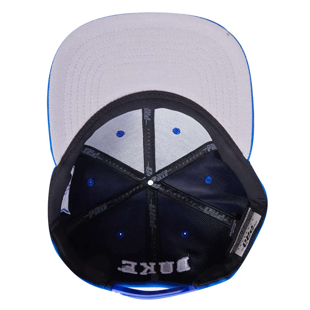 DUKE UNIVERSITY CLASSIC UNISEX PRIMARY LOGO WOOL SNAPBACK HAT (ROYAL BLUE)