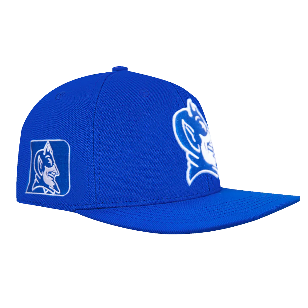 DUKE UNIVERSITY CLASSIC UNISEX PRIMARY LOGO WOOL SNAPBACK HAT (ROYAL BLUE)