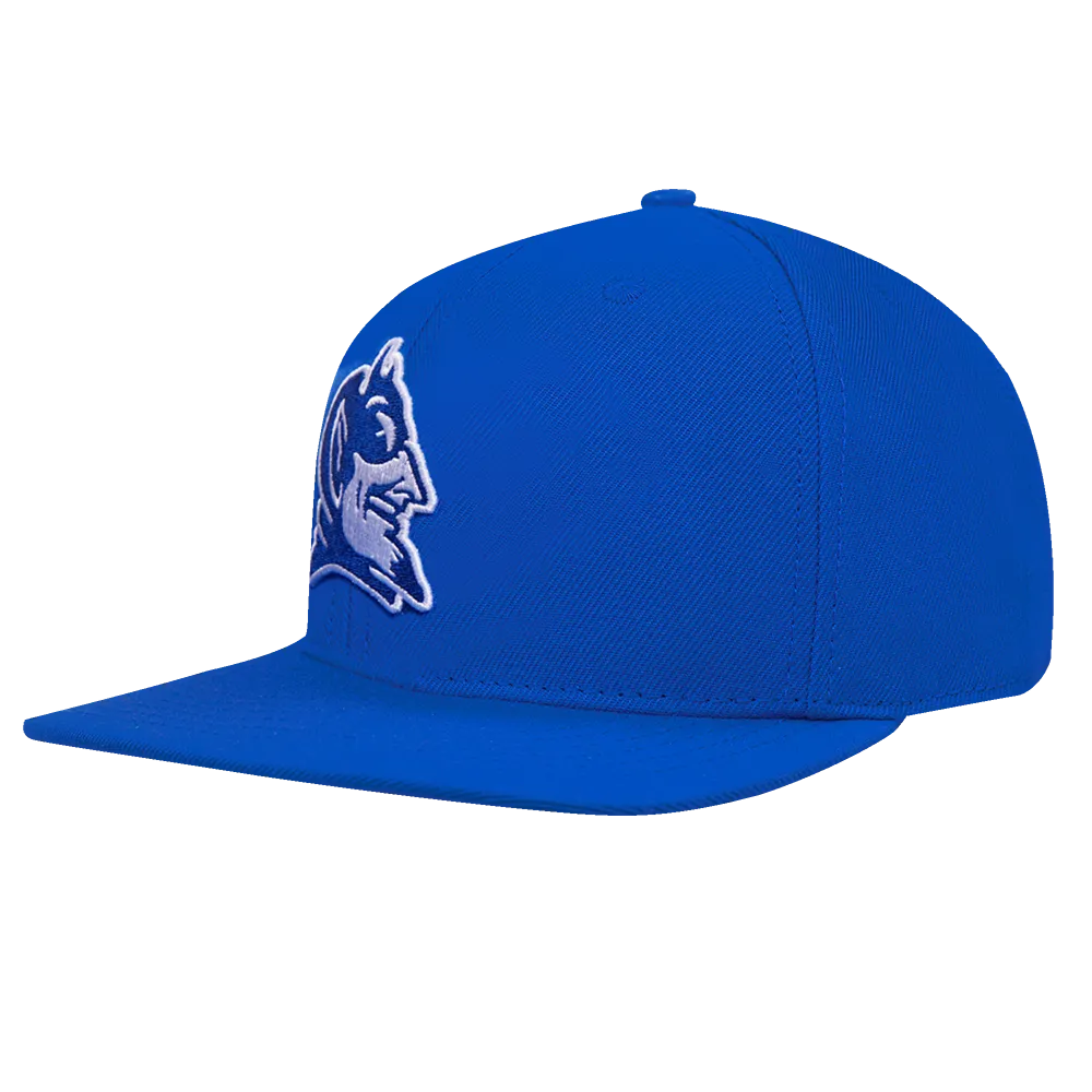 DUKE UNIVERSITY CLASSIC UNISEX PRIMARY LOGO WOOL SNAPBACK HAT (ROYAL BLUE)