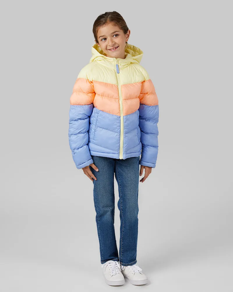 GIRLS' HOODED PUFFER JACKET