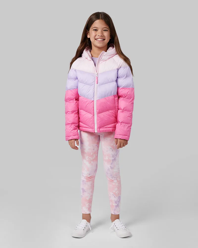 GIRLS' HOODED PUFFER JACKET