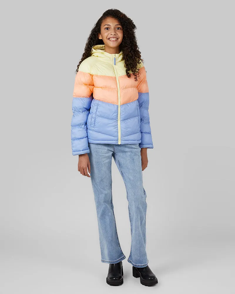 GIRLS' HOODED PUFFER JACKET
