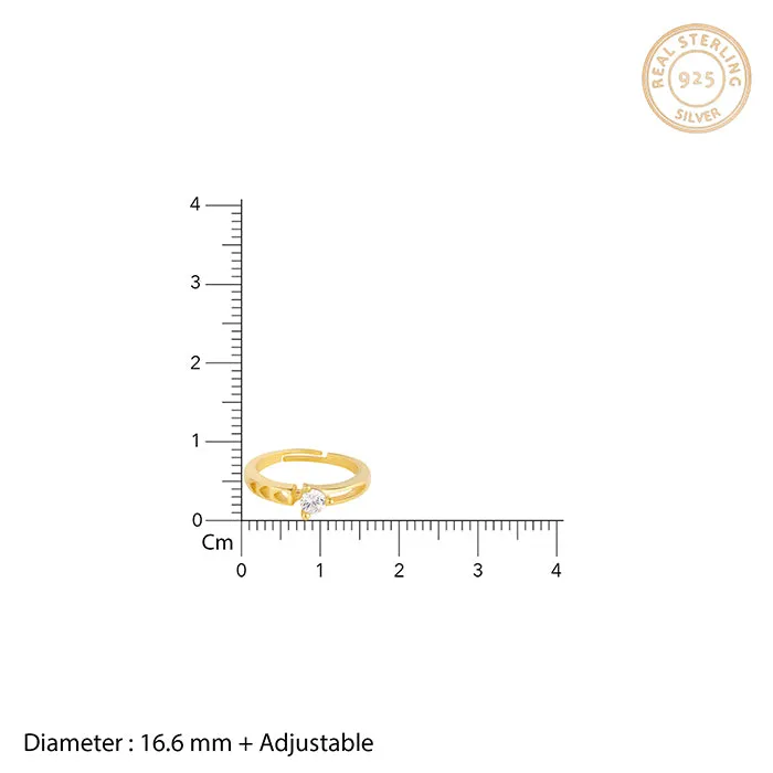 Golden Zircon Bliss Ring