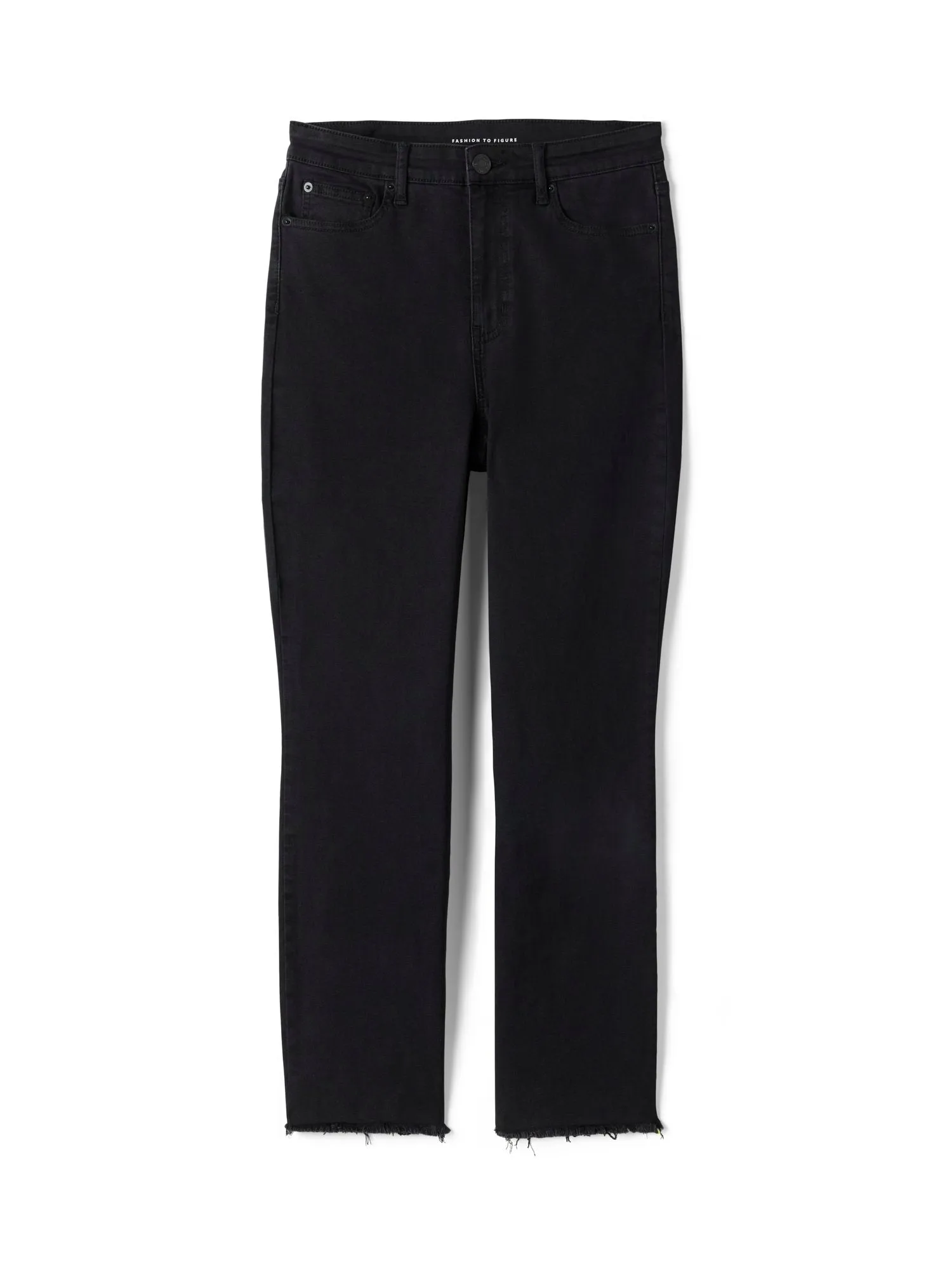 High Rise Raw Hem Skinny Jeans