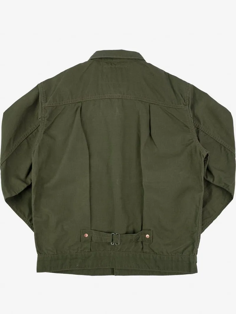 Iron Heart 9oz Paraffin Coated OX Type II Jacket - Olive Drab Green
