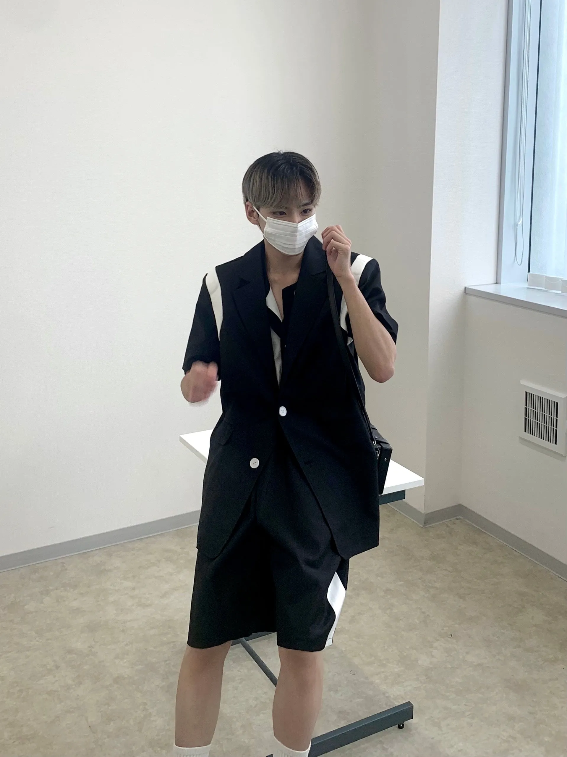 [_.iue._] stitching suit jacket ao06