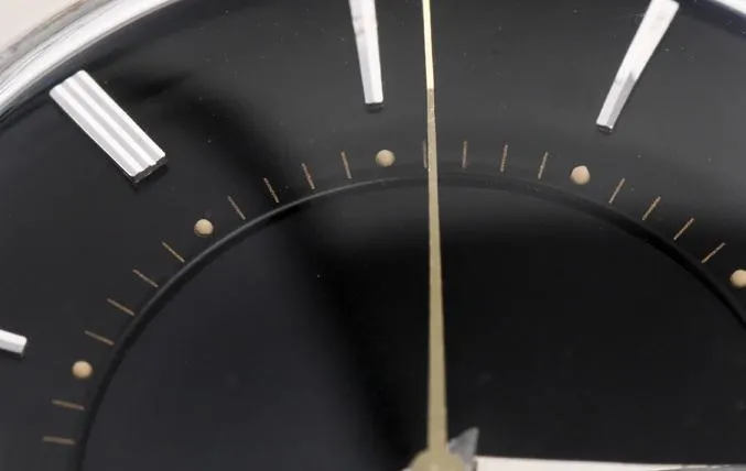 Jaeger leCoultre Memovox Black Gilt Dial Ref. E855