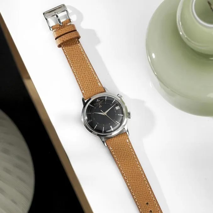 Jaeger leCoultre Memovox Black Gilt Dial Ref. E855