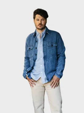 Kato The Anvil JK Sashiko Button Up Light Indigo SS24