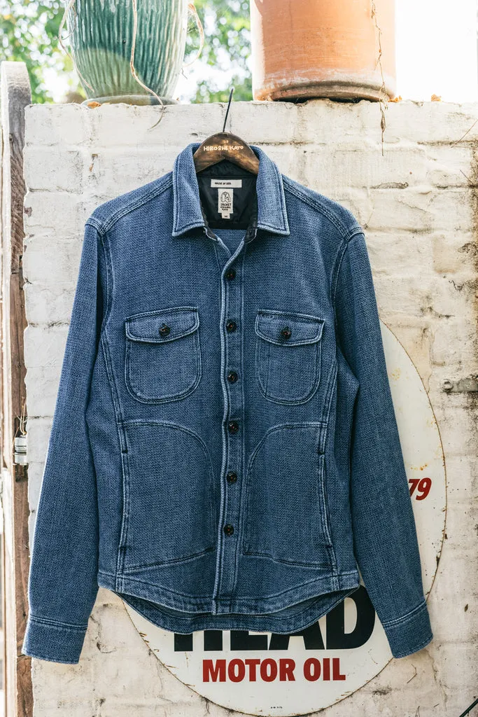 Kato The Anvil JK Sashiko Button Up Light Indigo SS24