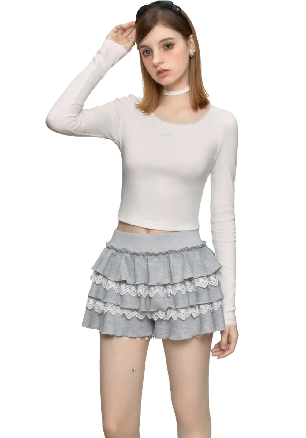 Lace Patchwork Cake Skirt