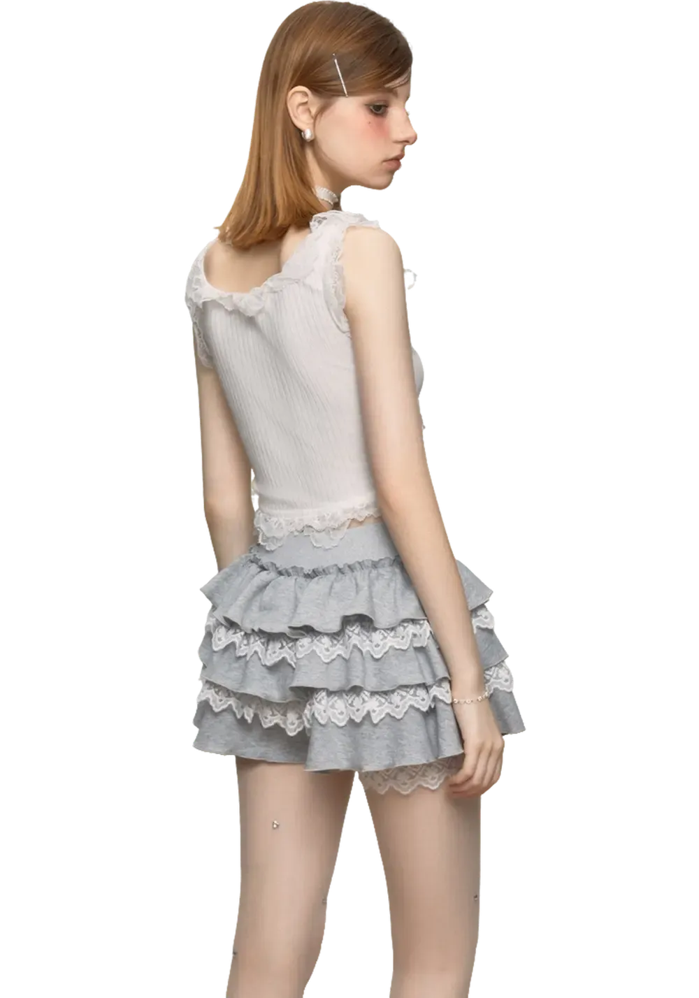Lace Patchwork Cake Skirt