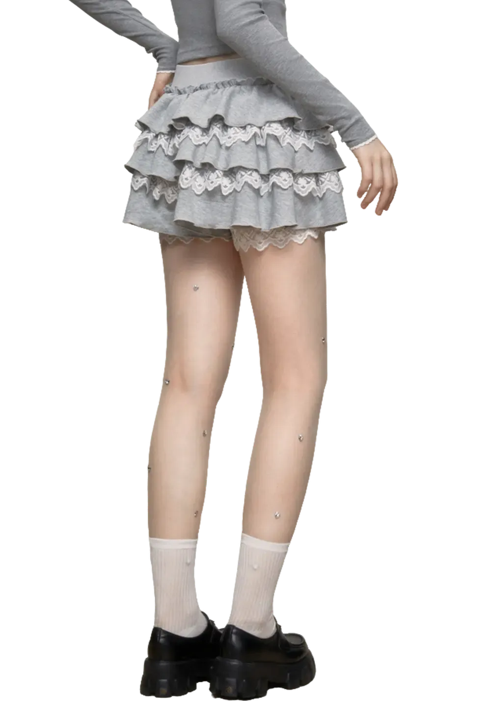 Lace Patchwork Cake Skirt