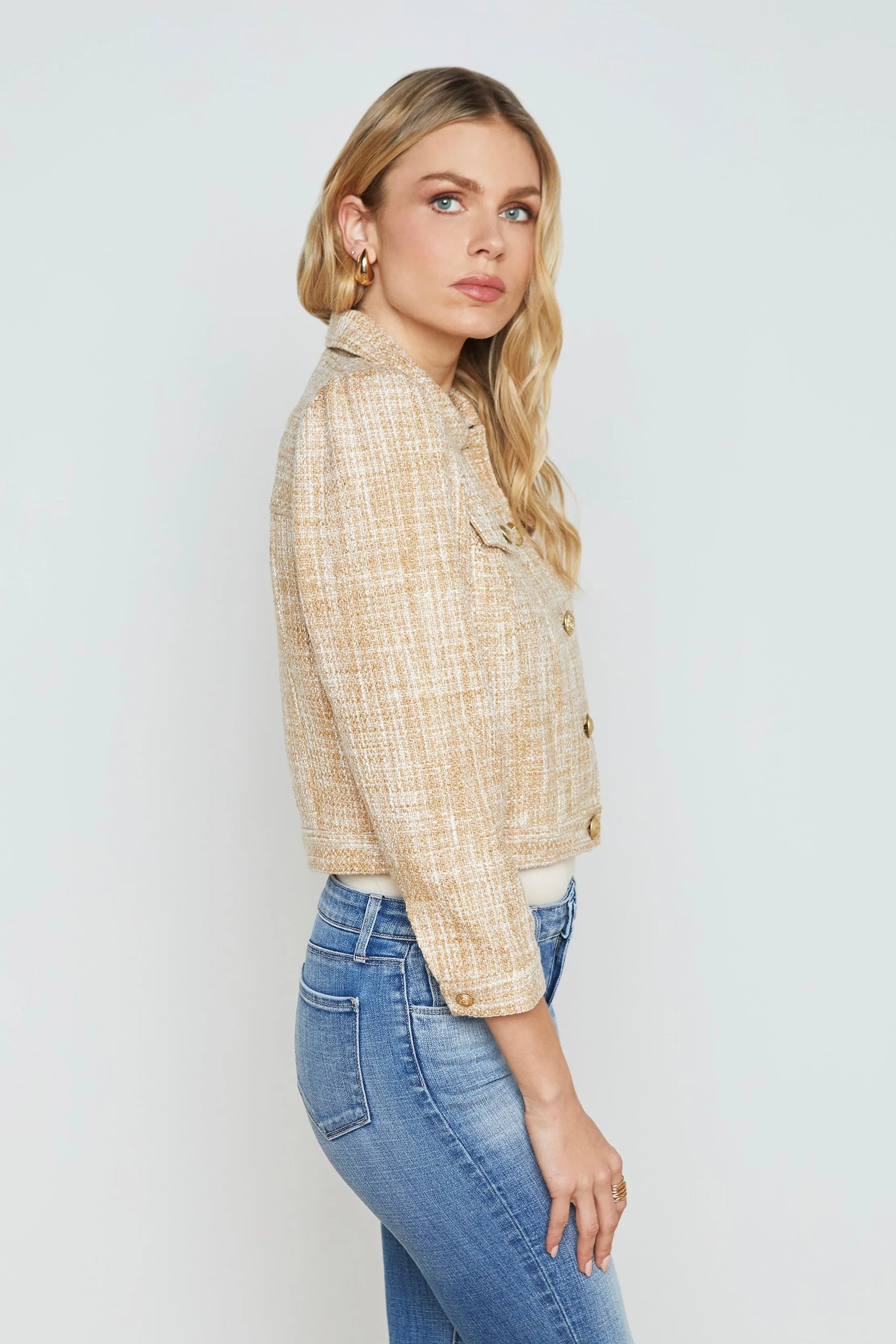 L'Agence Kelsey Tweed Jacket