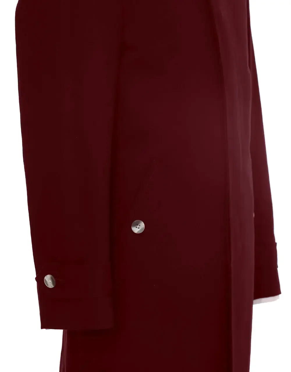 Mac Coat Men's | Mod Style Burgundy Color Mac Coat