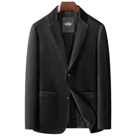 Master Mason Blue Lodge Suit Jacket - Black & Blue Polyester Fiber