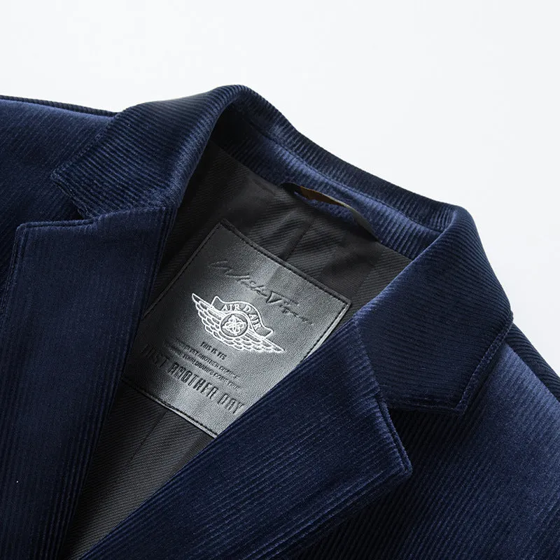 Master Mason Blue Lodge Suit Jacket - Black & Blue Polyester Fiber