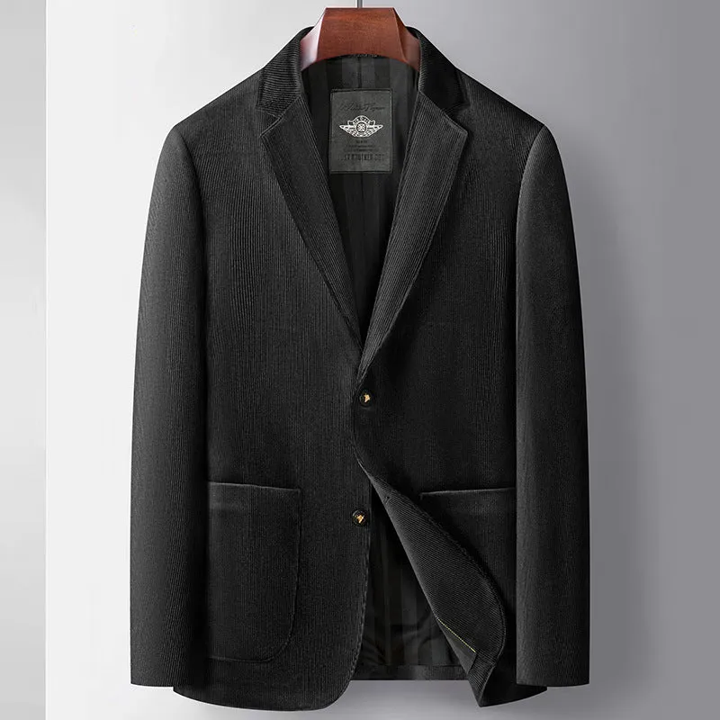 Master Mason Blue Lodge Suit Jacket - Black & Blue Polyester Fiber