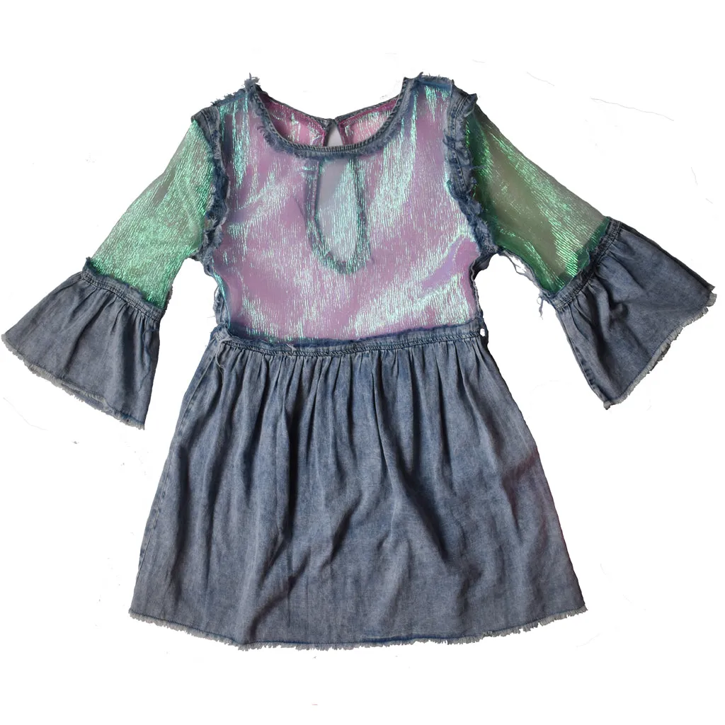 Mermaid Iridescent Skater Dress