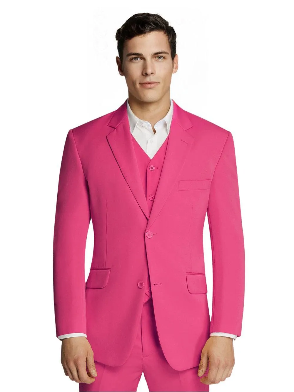 Microfiber Pink Suit