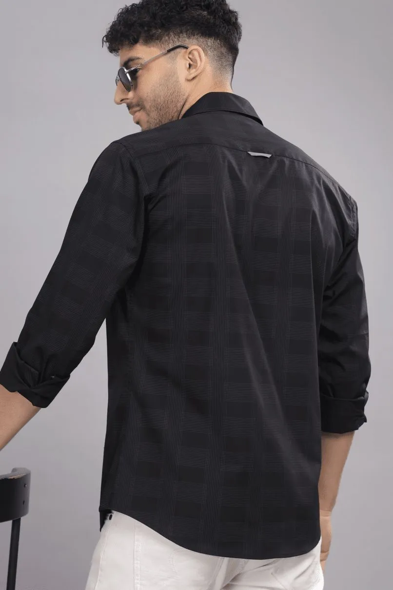 Midnight Black Checks - Full-Stain Proof