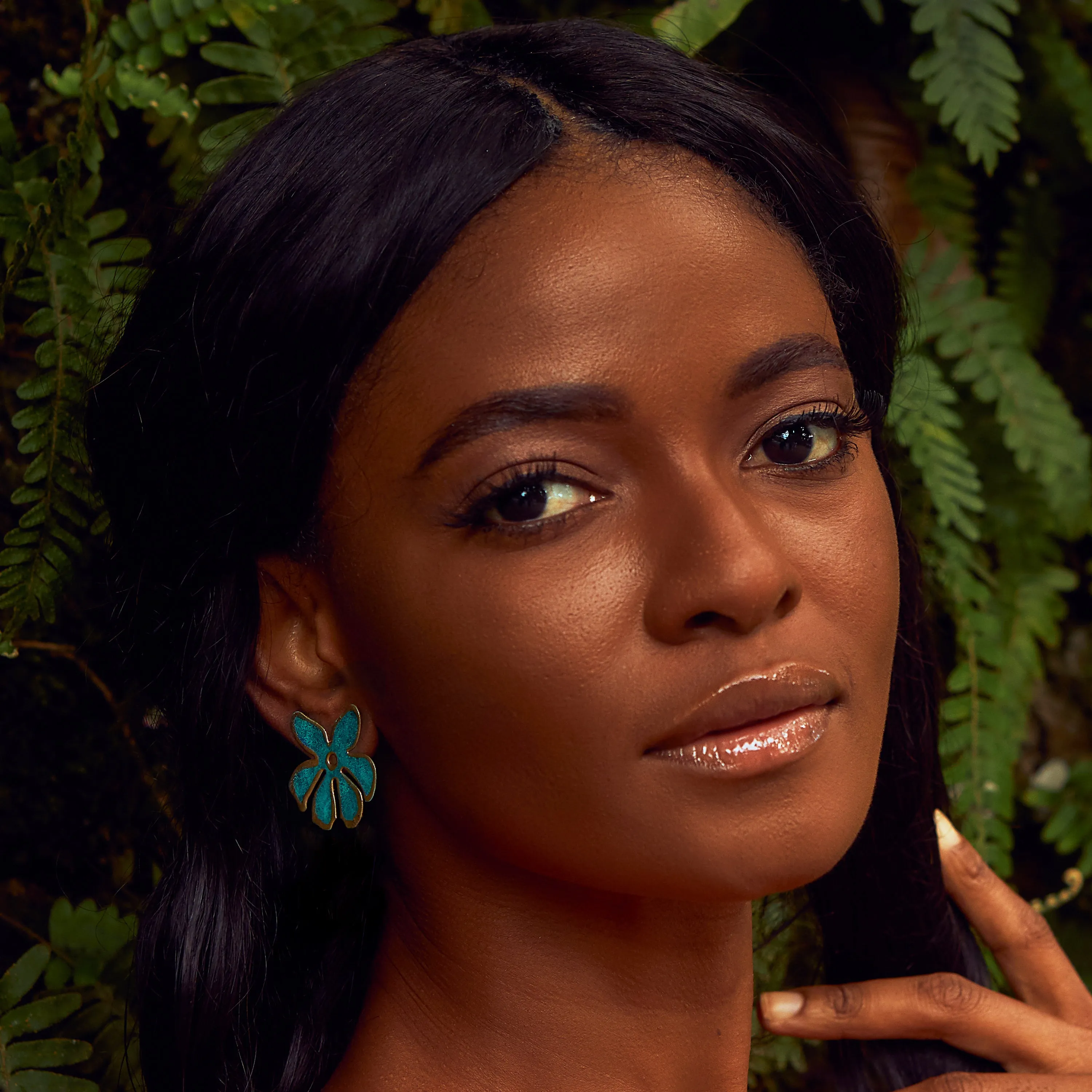 Mini Teal Tahiti Earrings