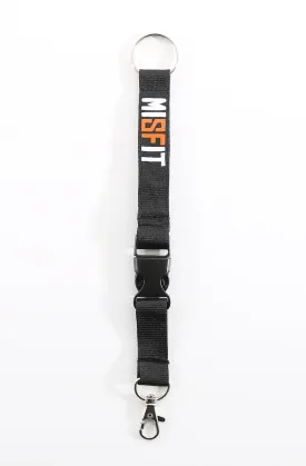 Misfit (Black Keychain Lanyard)